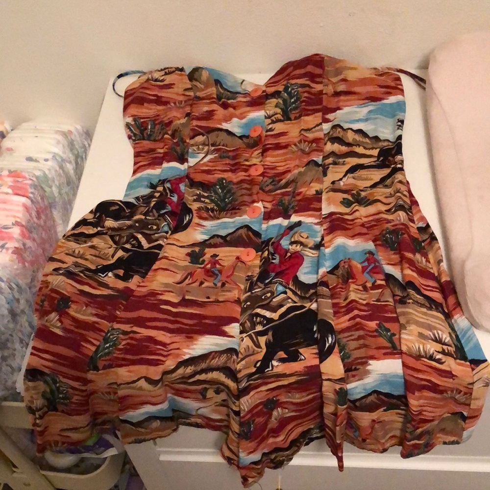 Vintage western romper! Good condition!